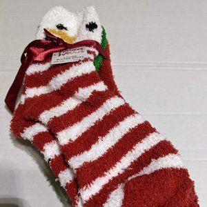 Winter Wishes Snowman X-Mas Fuzzy Lounging Sock Set